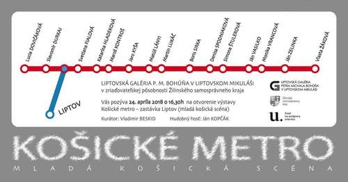 Plagát Košické metro - zastávka Liptov
