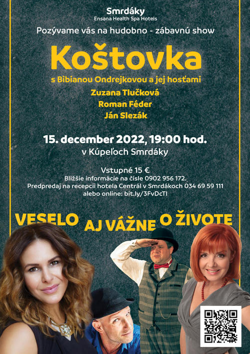 Plagát Koštovka s Bibianou Ondrejkovou a jej hosťami