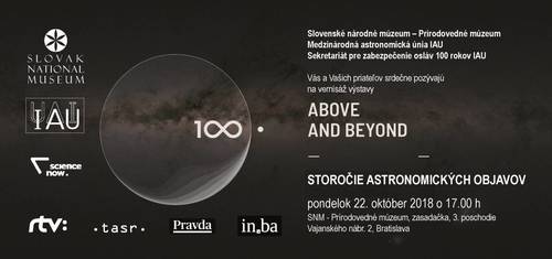 Plagát Above and beyond / Storočie astronomických objavov