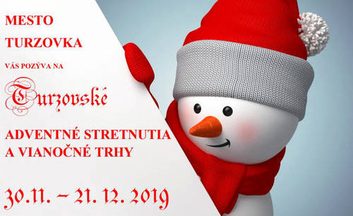 Plagát Adventné stretnutia a vianočné trhy v Turzovke 2019
