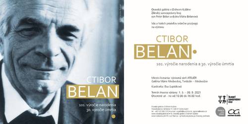 Plagát Akademický maliar Ctibor Belan – 101. výročie narodenia a 30. výročie úmrtia