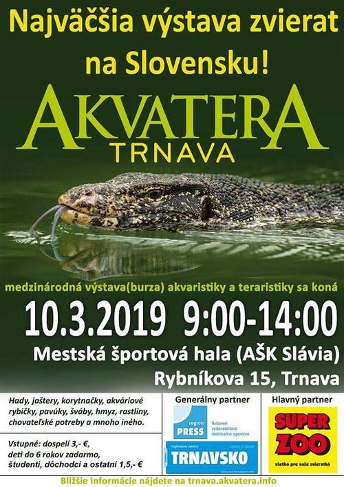 Plagát AkvaTera Trnava 2019