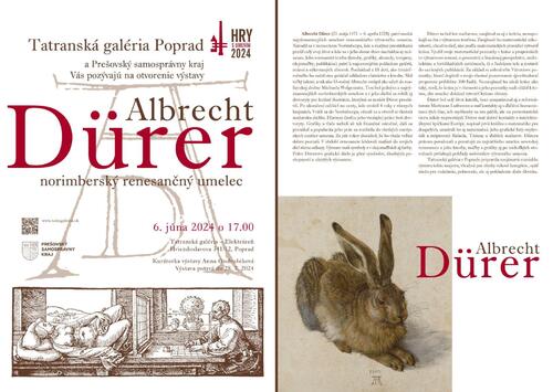 Plagát Albrecht Dürer – norimberský renesančný umelec