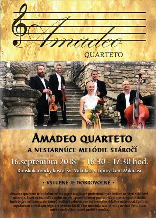 Plagát Amadeo Quarteto a nestarnúce melódie stáročí