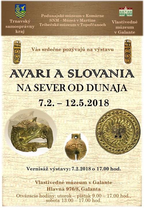 Plagát Avari a Slovania na sever od Dunaja