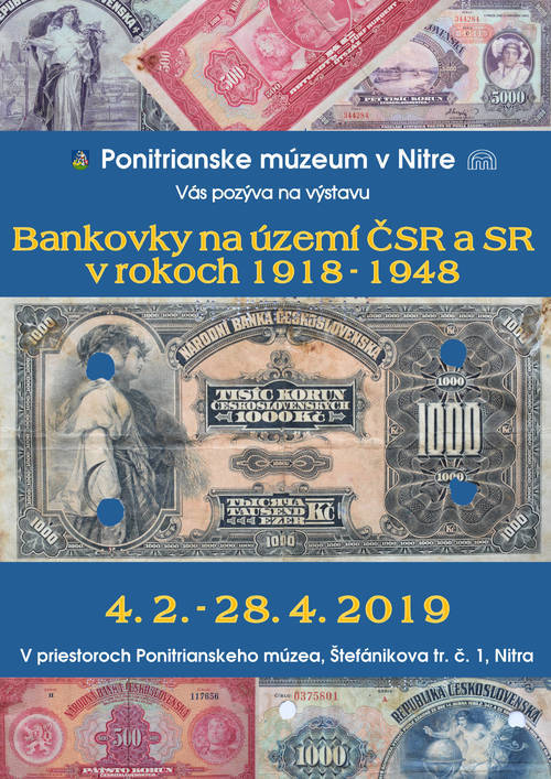 Plagát Bankovky na území ČSR a SR v rokoch 1918-1948