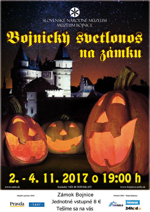 Plagát Bojnický svetlonos na zámku 2016