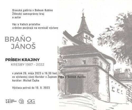 Plagát Braňo Jánoš – Príbeh krajiny / Kresby 1987 – 2022