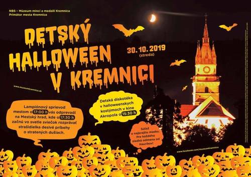 Plagát Detský Halloween v Kremnici 2019
