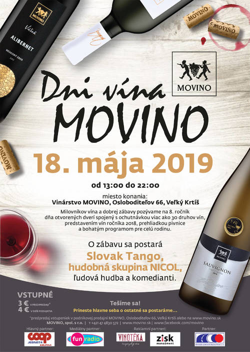 Plagát Dni vína Movino 2019