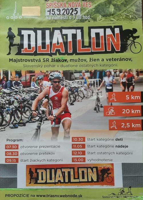 Plagát Duatlon SNV 2025