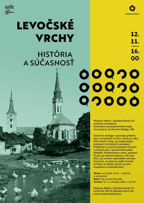 Plagát Dvorné dialógy 108: Levočské vrchy