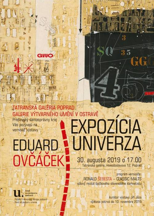 Plagát Eduard Ovčáček - Expozícia univerza