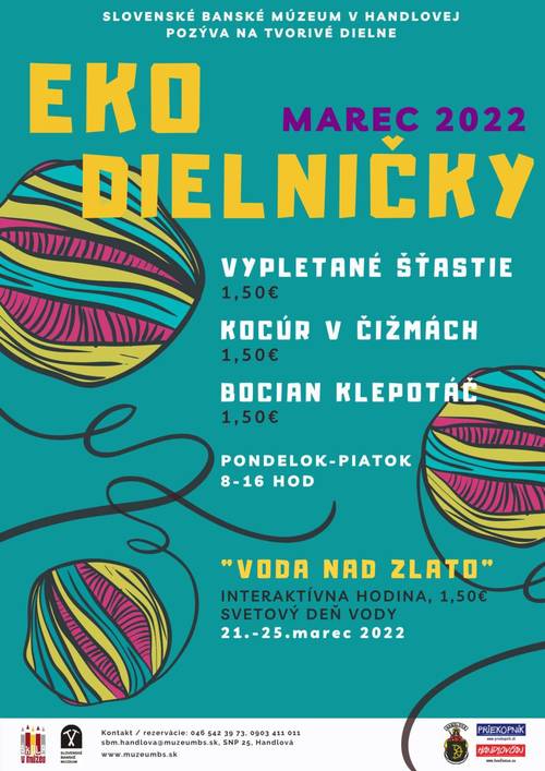 Plagát Ekodielnička- tvorivé dielne, marec 2022