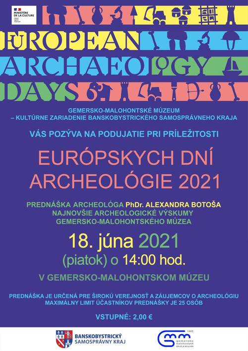 Plagát Európske dni archeológie