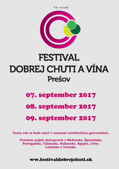Plagát Festival dobrej chuti a vína 2017