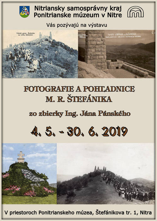 Plagát Fotografie a pohľadnice M.R.Štefánika zo zbierky Jána Pánského