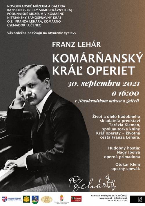 Plagát Franz Lehár - Komárňanský kráľ operiet