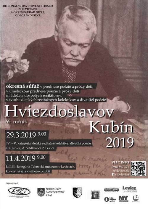 Plagát Hviezdoslavov Kubín - okresná súťaž