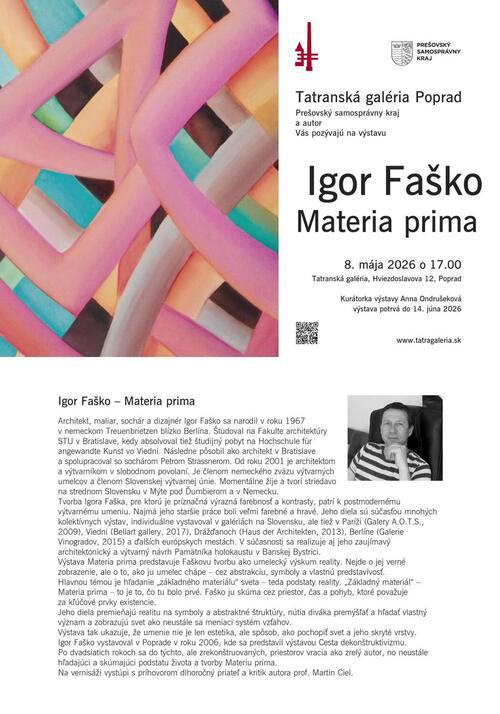Plagát Igor Faško - Materia Prima