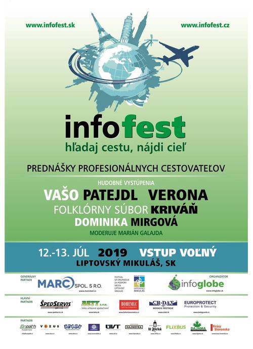 Plagát Infofest - cestovateľský festival