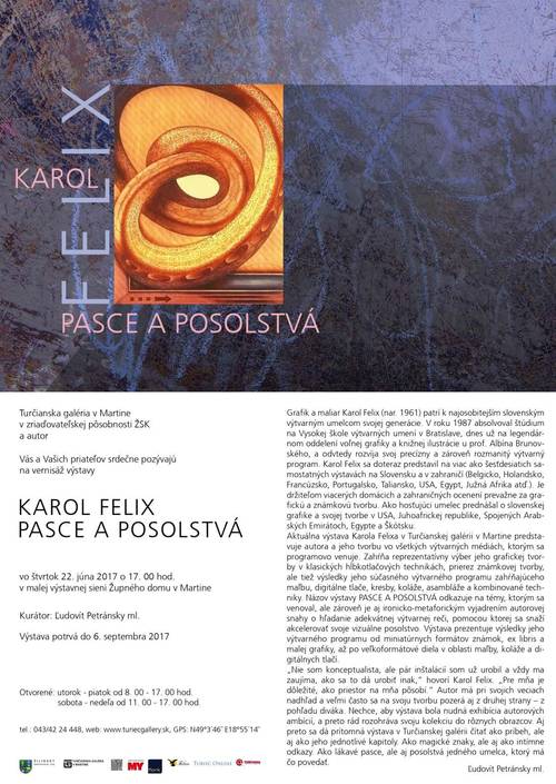 Plagát Karol Felix - Pasce a posolstvá