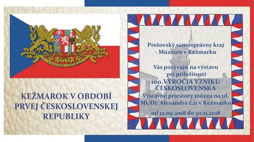 Plagát Kežmarok v období I. Československej republiky