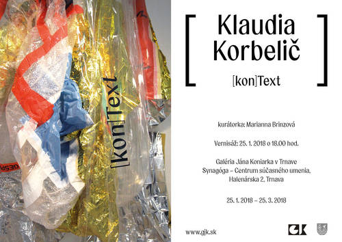 Plagát Klaudia Korbeličová: [kon]text