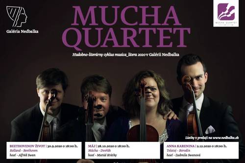 Plagát Koncertná jeseň: Mucha Quartet