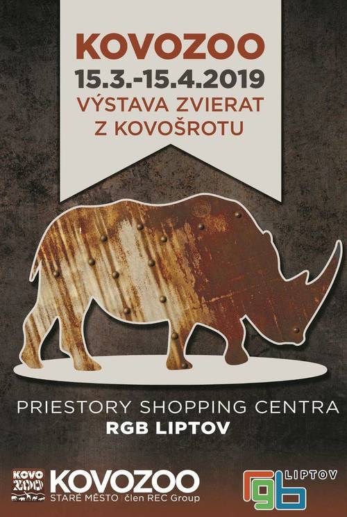 Plagát KOVOZOO - Výstava ZVIERAT Z KOVOŠROTU