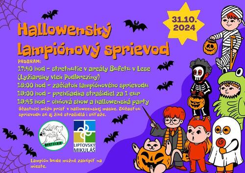 Plagát Hallowenský lampiónový sprievod