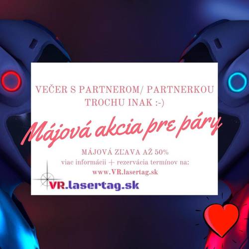 Plagát Lasertag vo virtuálnej realite pre páry