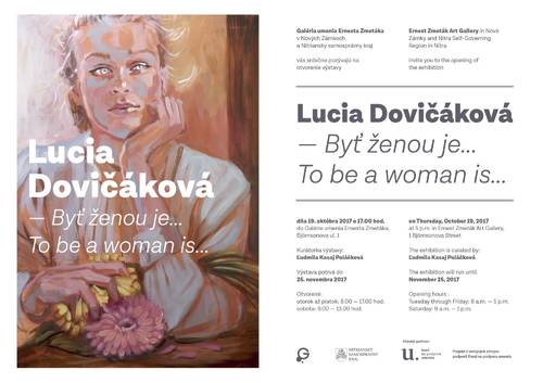 Plagát Lucia Dovičáková - Byť ženou je...