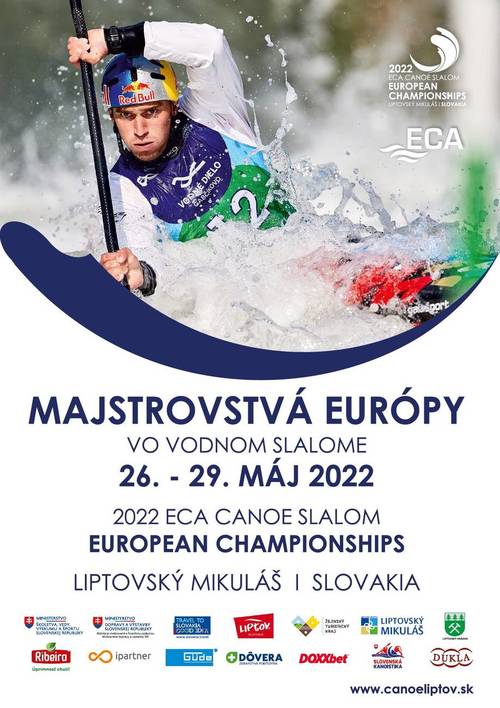 Plagát Majstrovstvá EURÓPY VO VODNOM SLALOME 2022