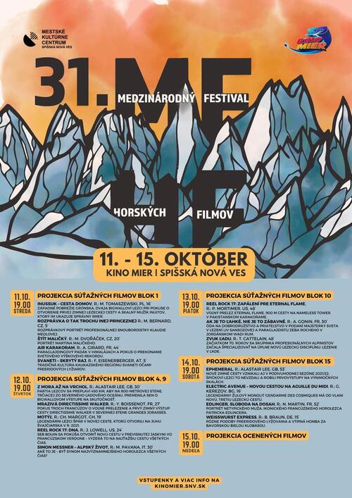 Plagát Medzinárodný festival horských filmov 2023