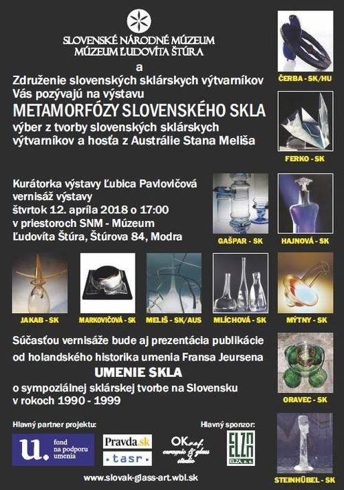 Plagát Metamorfózy slovenského skla