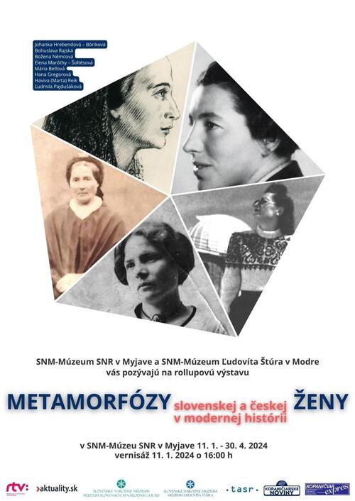 Plagát Metamorfózy slovenskej a českej ženy v modernej histórii