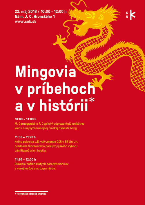 Plagát Mingovia v príbehoch a v histórii