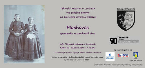 Plagát Mochovce - spomienka na zaniknutú obec