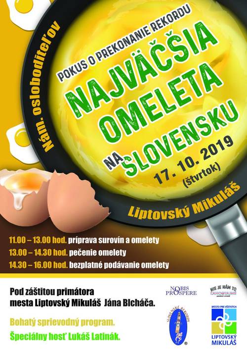 Plagát Najväčšia omeleta na Slovensku