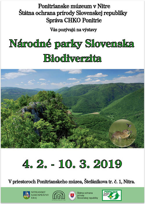 Plagát Národné parky Slovenska. Biodiverzita