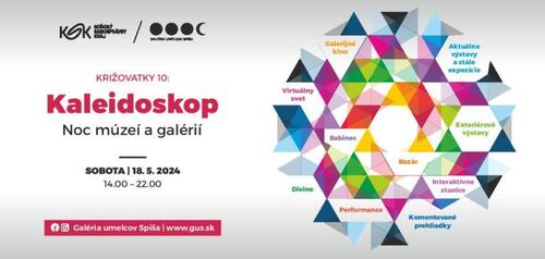 Plagát Noc múzeí a galérií / Križovatky: Kaleidoskop