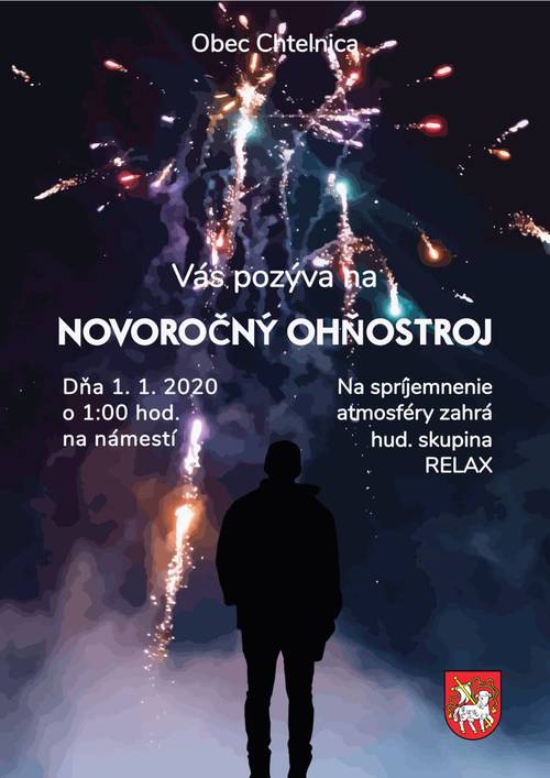 Plagát Novoročný ohňostroj v Chtelnici