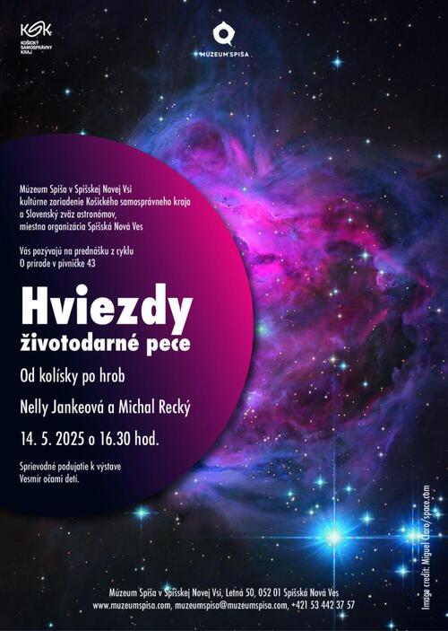 Plagát O prírode v pivničke: Hviezdy - životodarné pece