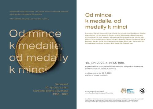 Plagát Od mince k medaile, od medaily k minci
