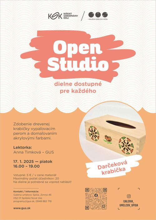 Plagát Open Studio: Darčeková krabička