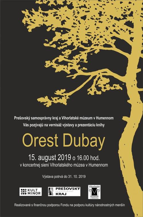 Plagát Orest Dubay - 100. výročie narodenia umelca