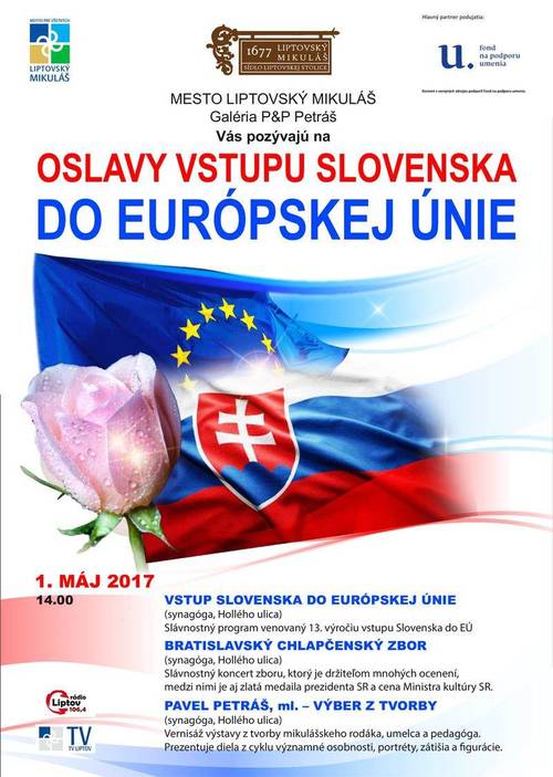 Plagát Oslavy vstupu Slovenska do EÚ