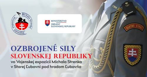 Plagát Ozbrojené sily SR vo Vojenskej expozícii Michala Strenka
