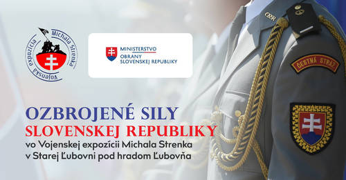 Plagát Ozbrojené sily SR vo Vojenskej expozícii Michala Strenka